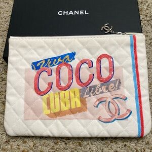 Rare AUTHENTIC CHANEL Coco Cuba Ocase Pouch